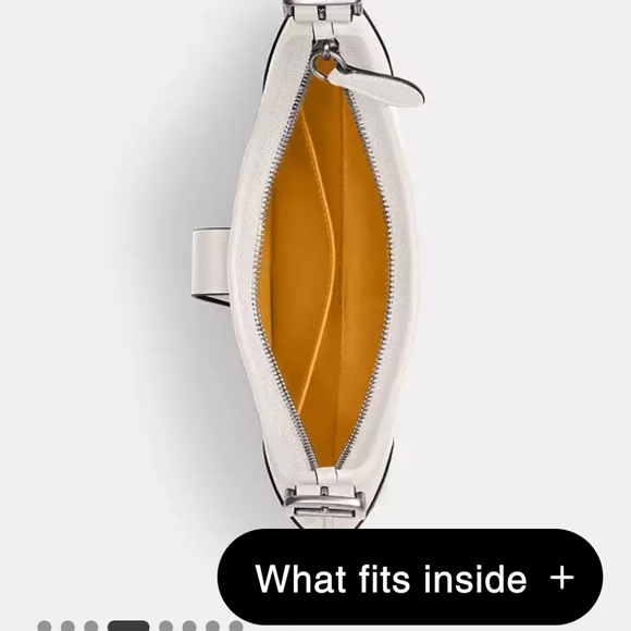 New! Limited Edition Coach Hampton Hobo Bag in Silver/Chalk ๐ค - Picture 4 of 10